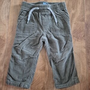 Gap Boy's Olive Green Corduroy Pants – Size 6–12 Months